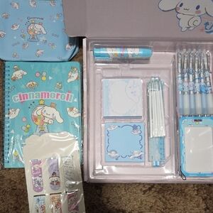 Party Supplies Set - Blue and White